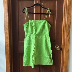 Old Navy Bright Green Spaghetti Strap Dress